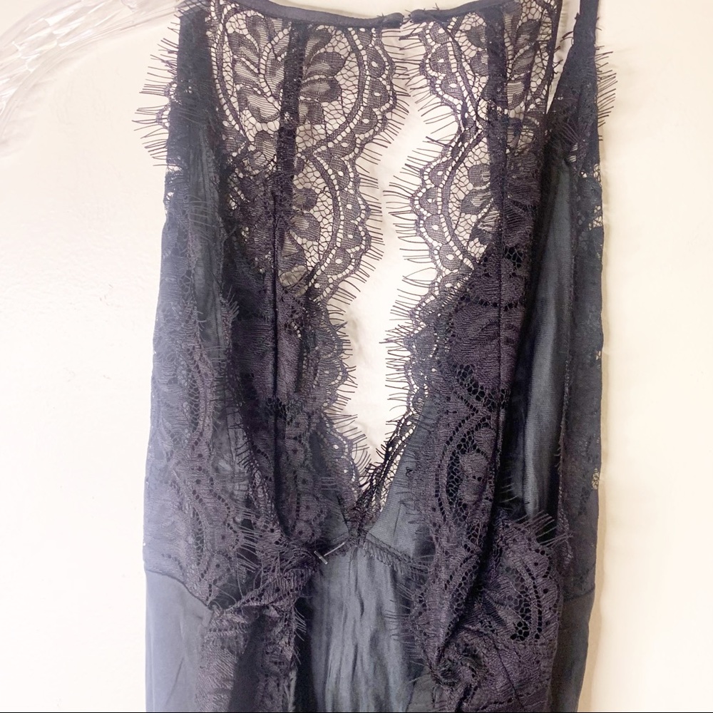 Free People Melrose Black Lace Backless Bodysuit - Picture 10 of 13